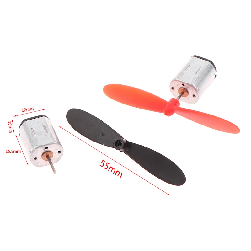 2PCS N20 Micro DC Motor With Propeller CW CCW Model Airplane Helicopter Fan DIY Accessories 3.7V 22000RPM New