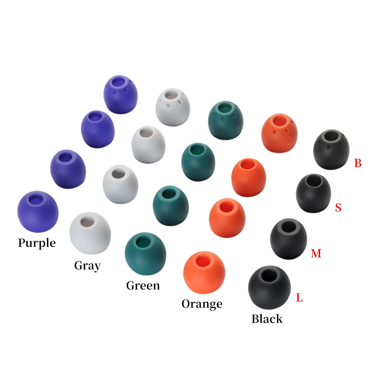 2 pezzi auricolari in silicone per HUAWEI Freelace auricolari per Audio-Technica ATH-CKS550XIS cuffie intrauricolari traspiranti punte 4,5-5,5 mm