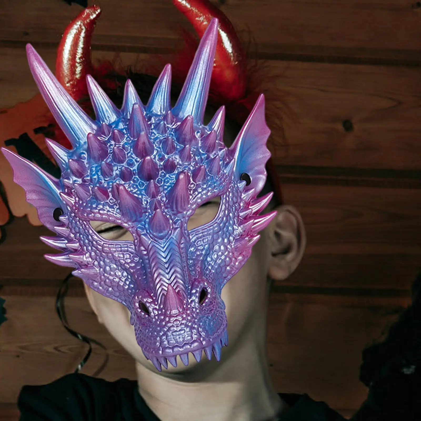 

Dragon Mask Novelty Dragon Head Mask Costume Mask Halloween Masquerade Mask for Carnival Cosplay Fancy Dress Party Adults Men