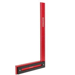 Enjoywood 600mm L-Shaped Ruler Aluminum Alloy Carpenter Square Framing Square Right Angle Ruler Woodworking Marking Tool