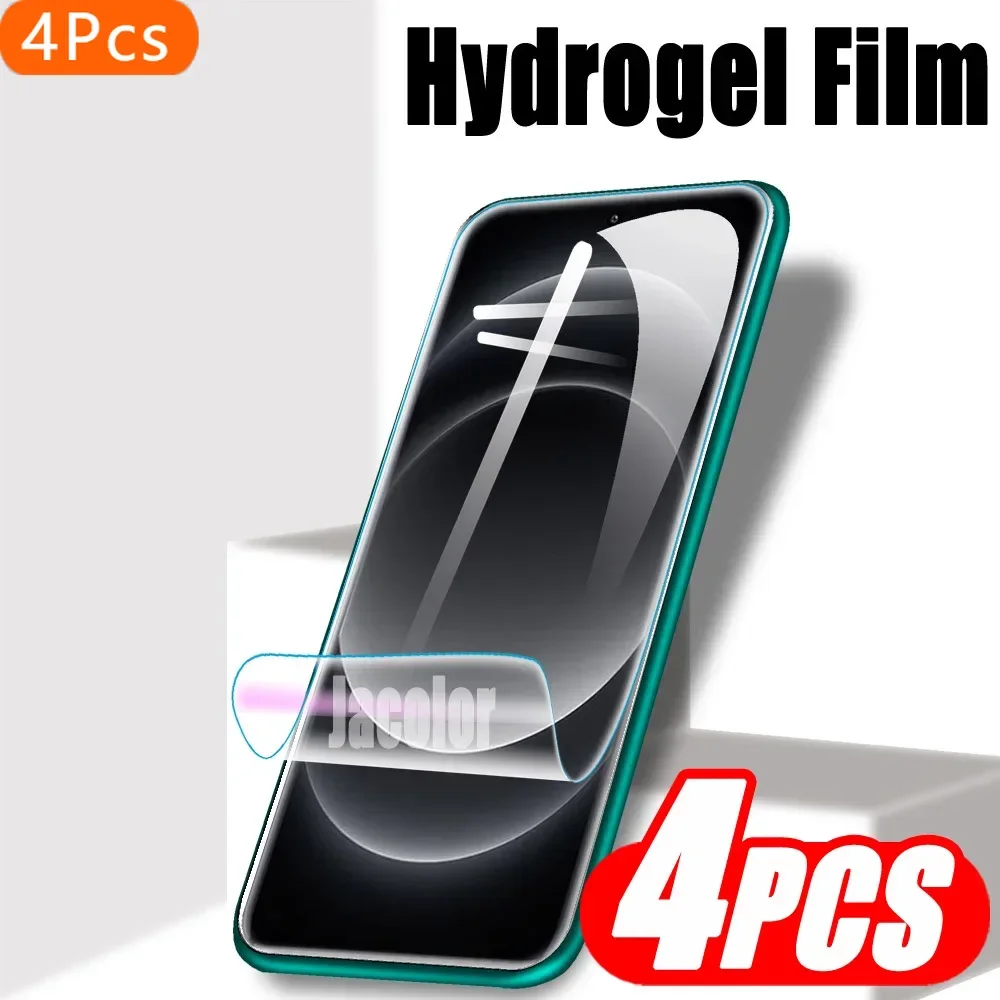 4 個スクリーンゲルプロテクター Xiaomi 14 ウルトラ Xiaomi14 プロ安全ヒドロゲルフィルムシャオ mi 14 14ultra 14Pro 非強化ガラス