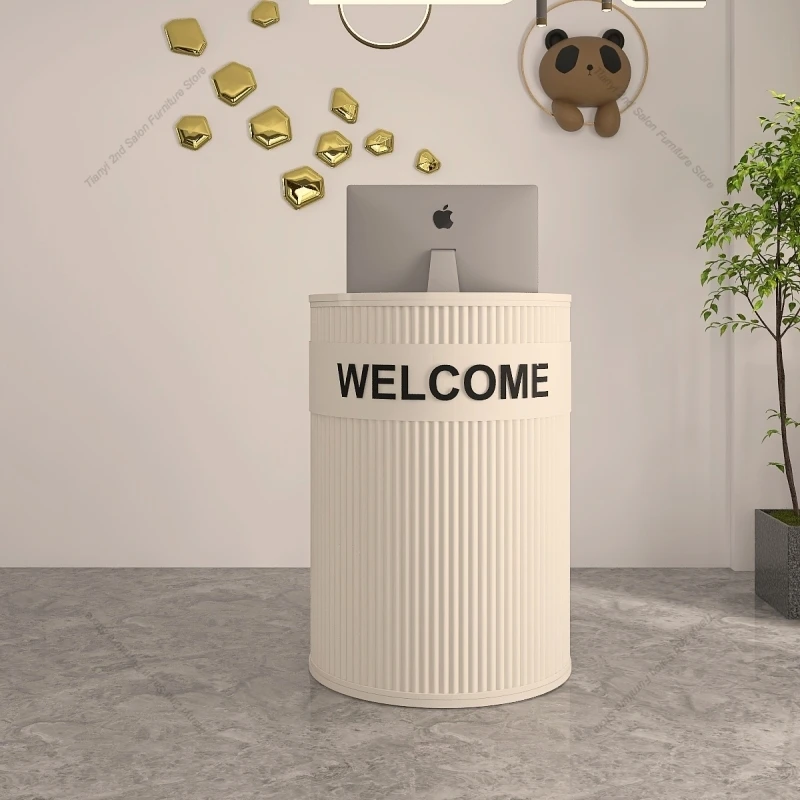 

Nordic Originality Reception Desks Modern Simple Design Vestibule Counter Storage Outfit Shop Furniture Sportello Ricezione FYRD