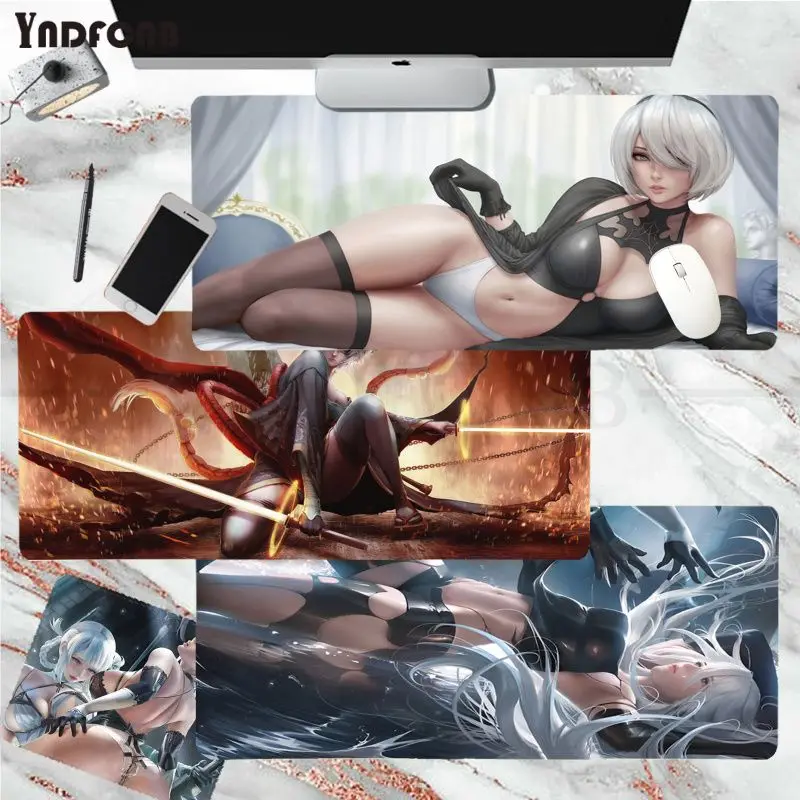 

Nier Automata 2b Sexy Mousepad New Rubber Mouse Durable Desktop Mousepad Size for Game Keyboard Pad for Gamer