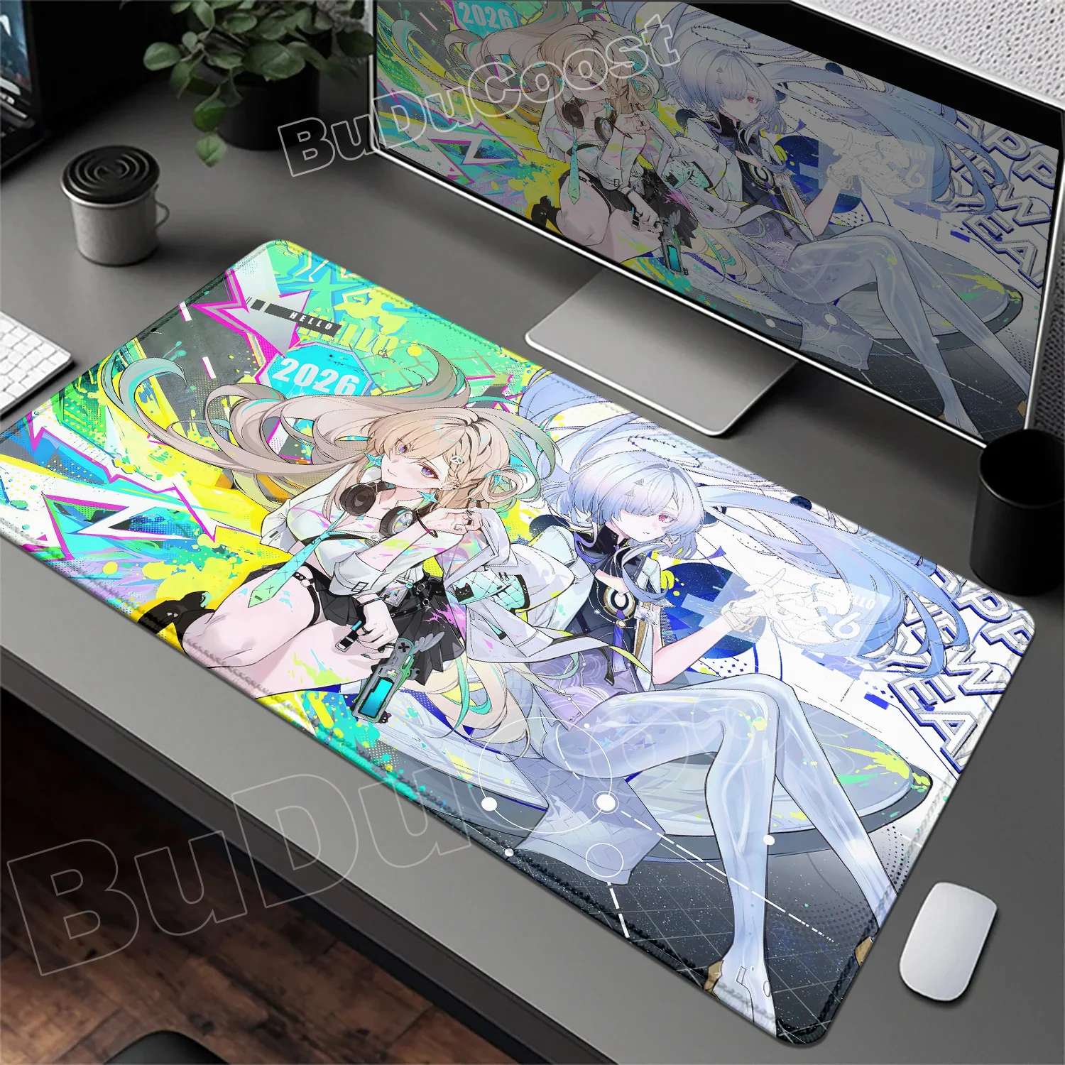 New Kawaii Wuthering Waves Mornye Lynae Mouse Pad Computer Table Desk Mat Gaming Accessories Pretty Anime Girl Gamer PC Mousepad