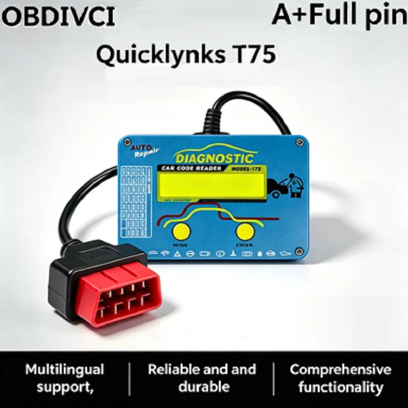 

For Volvo T75 OBD2 Scanner Full Systems Diagnostic Tool Car Code Reader with Engine ABS SRS Airbag Reset OBDII Scan Tool