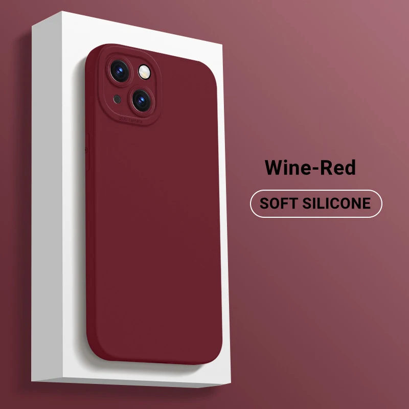 Pluis beschermende zachte vloeibare siliconen telefoonhoes voor iPhone 17 Air 16E 16 15 14 13 12 11 Pro Max Plus Mini volledige schokbestendige hoes