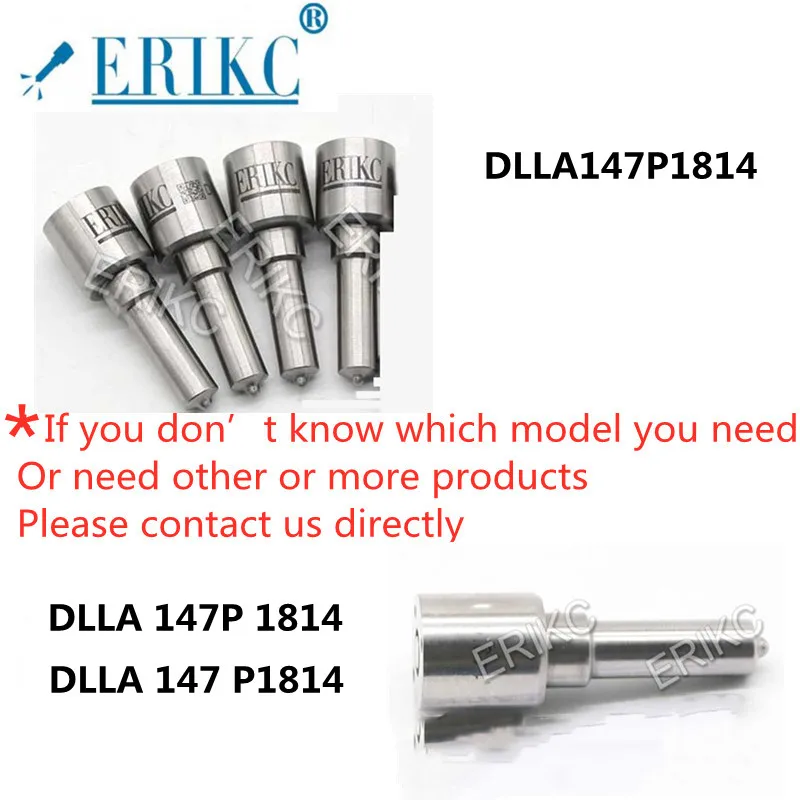 ERIKC 4 Pcs DLLA147P1814 Diesel Engine Parts Nozzle DLLA 147P 1814 OEM 0 433 172 107 Sprayer 0433172107 for Injector 0445120153