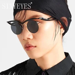 Vintage Small Round Y2K Sunglasse Women Men 2024 Punk Rimless Sun Glasses Feamle Trendy Designer Eyewear Driving Shades Oculos