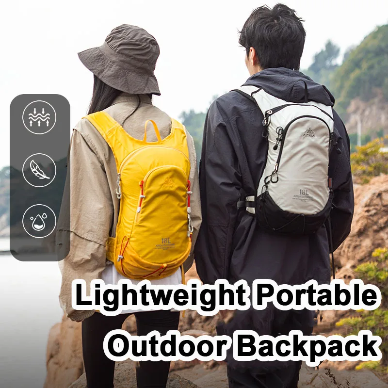 

Рюкзак для походов для мужчин и женщин, легкий, многофункциональный, для кемпинга, большой вместимости, водоотталкивающий, повседневный.