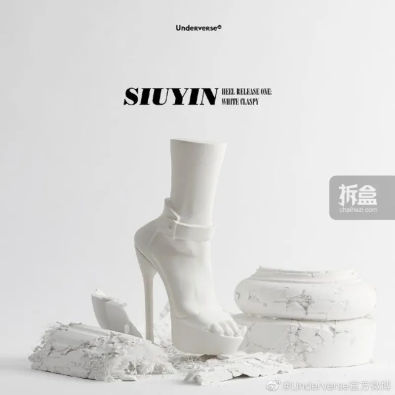 Nowa Oryginalna Edycja Limitowana UV Undercover Seria Butów na Wysokim Obcasie 45 LUV Biało-Czarna Modna Ręcznie Robiona Kolekcja Ozdoba