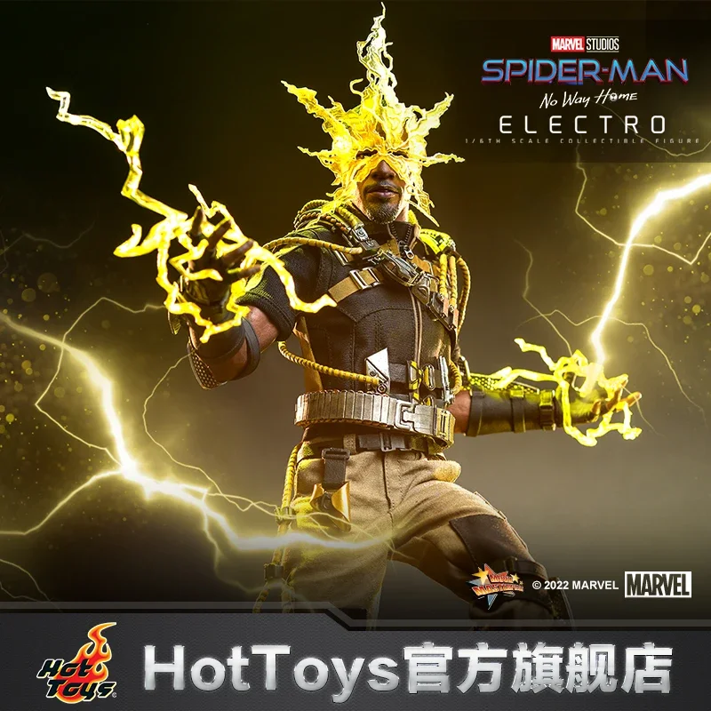 Hot Toys Anime Action Figure Spider Man: Hero No Return, Electric Light Man 1:6 Ratio, Doll Soldier Man Pvc Model Gift Toys