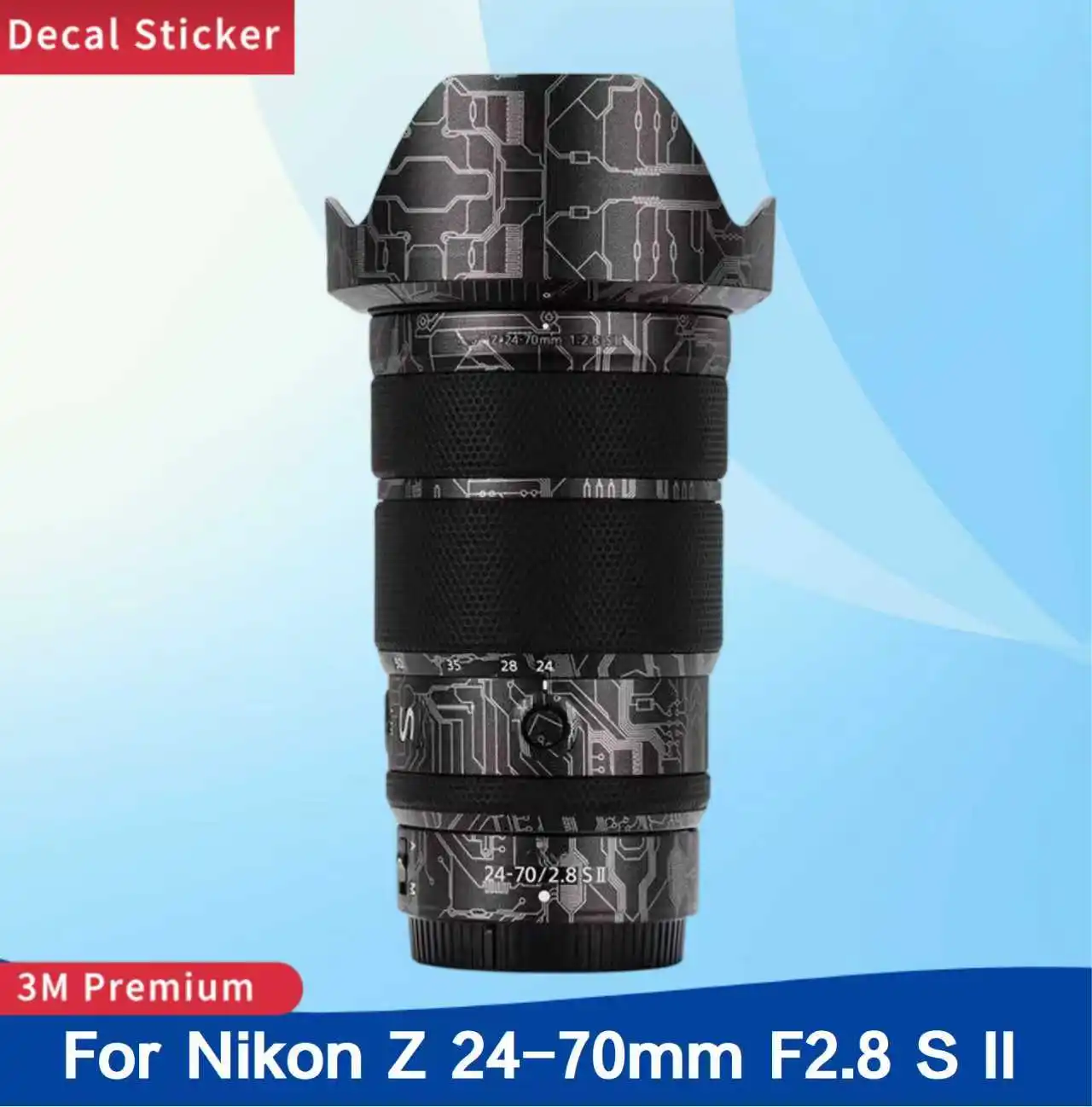 

Для Nikon Z 24-70 мм F2.8 S II наклейка на объектив защитная наклейка на кожу пленка защита от царапин Z24-70 M2