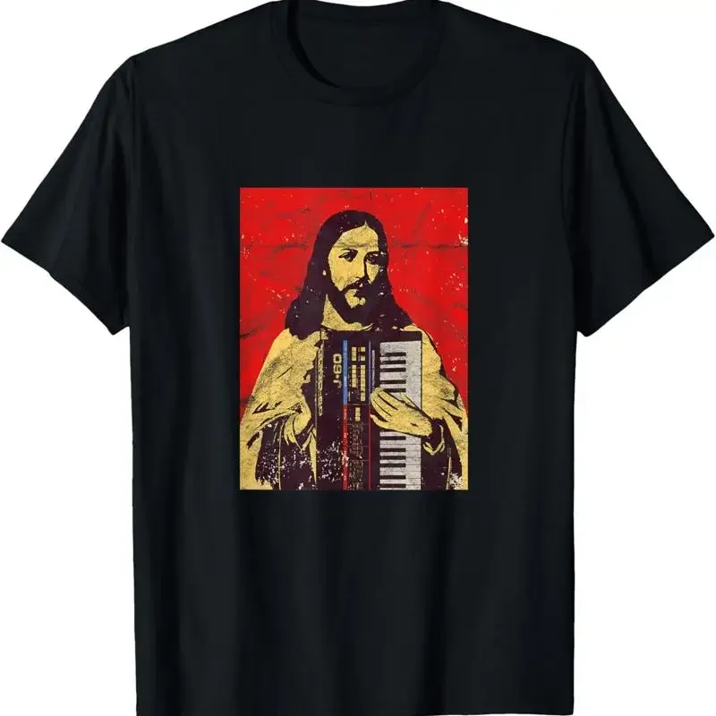 New Limited Vintage Synthesizer Jesus Analog Synth Nerd Studio T Shirt