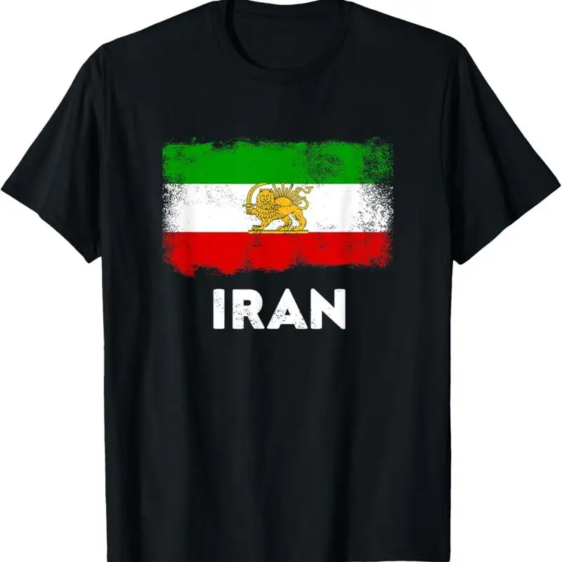 

Persia Flag Old Iran Lion Sun T Shirt