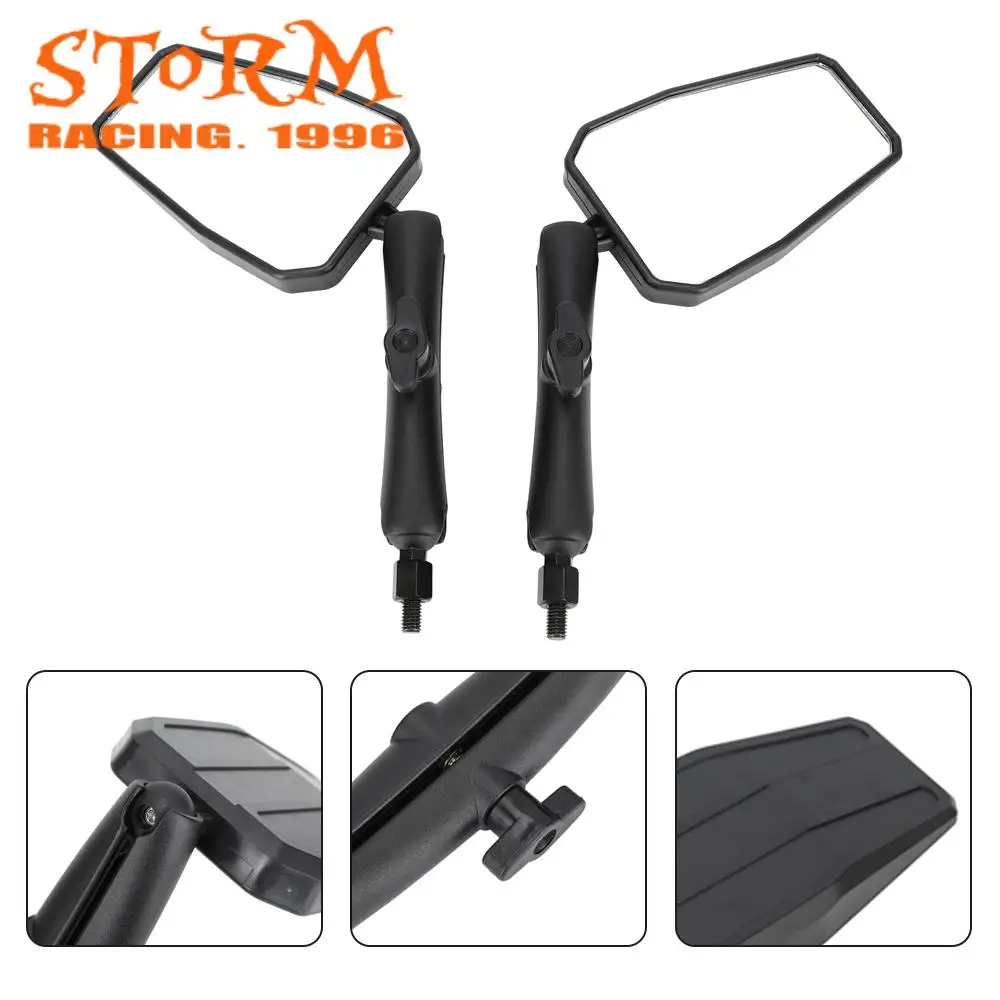 Motorcycle Parts Aluminum Universal Pair Rearview Mirror For Suzuki Kawasaki Sport Rear View Mirror Dirt Pit Bike