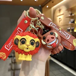 Disney Lion King portachiavi Simba Pumbaa Timon portachiavi auto portachiavi telefono borsa ornamento bambini gioielli regali