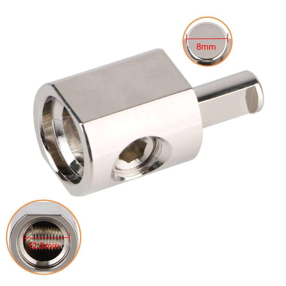 Ring Terminals Modifizierter Leistungsverstärker 1/0 AWG auf 4 AWG 2 Stück Eingangsadapter Car Audio Power Ground Wire Terminal Adapter