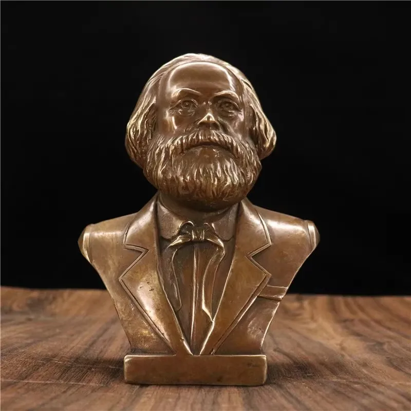 

Room Table Ornaments Bar Office Decoration Crafts German Great Communist Carl Marx Bust Bronze Statue Model Home Decoration
