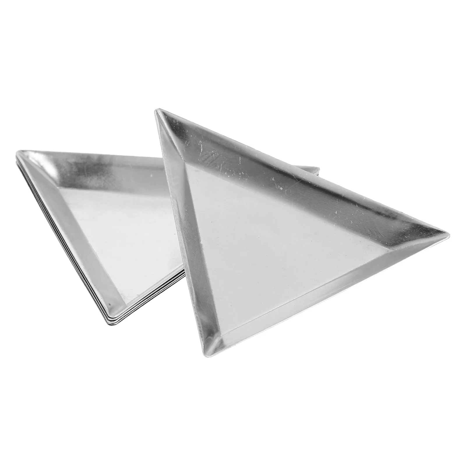 

6pcs Jewelry Trays Aluminum Rhinestones Organizers Bead Storage Gems Sorting Small Beading Trays Triangle Craft organizers Nail