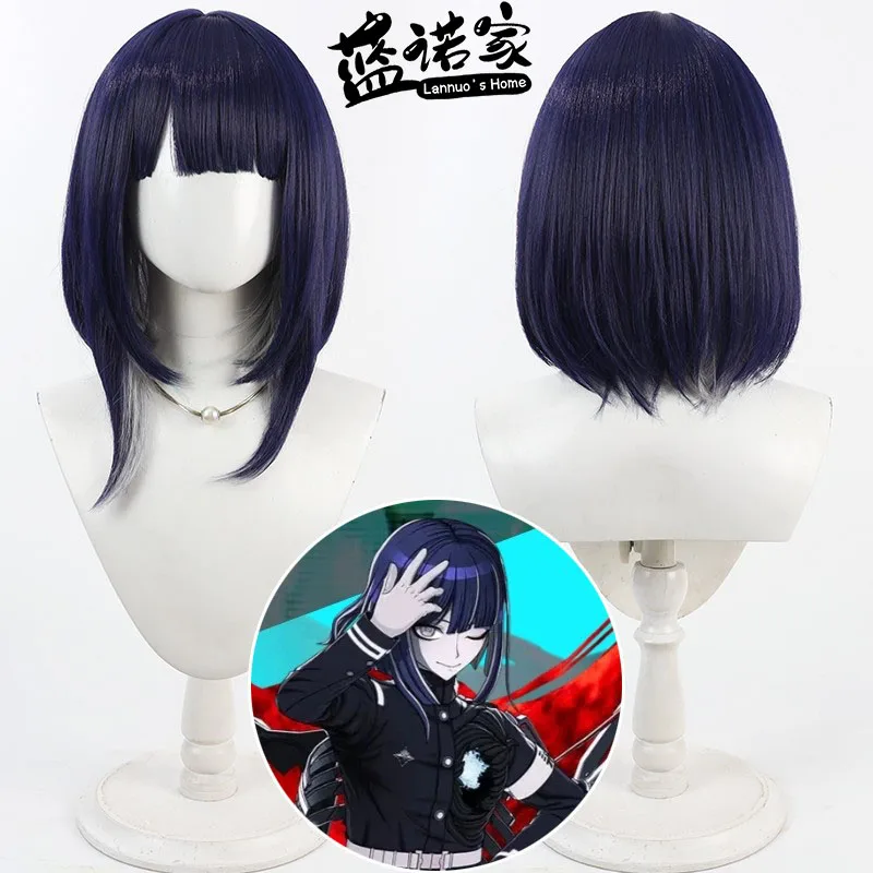 

Anime The Hundred Line Ima Tsukumo Cosplay Wig Halloween Party Prop Synthetic Hair Heat Resistant Fiber + Wig Cap