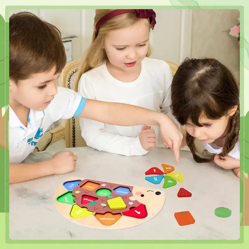

Shape Sorter Toy Hedgehog Wooden Shape Sorter Toy Kids Activities For Preschool Classroom Home Playroom Car School Family