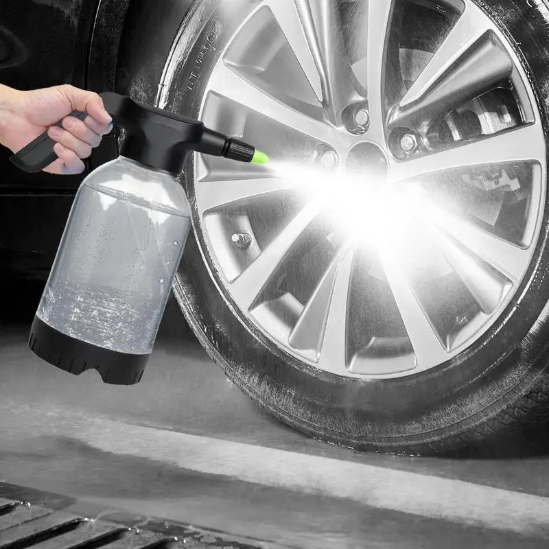 

Распылитель пены с насосом, автомойка, 2 л, распылитель для растений Mister с батарейным питанием, перезаряжаемая лейка для растений для сада, дома