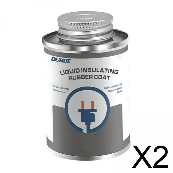 

2x 125 мл Электроизоляционный герметик для изоляции и защиты # Черный, 125 мл