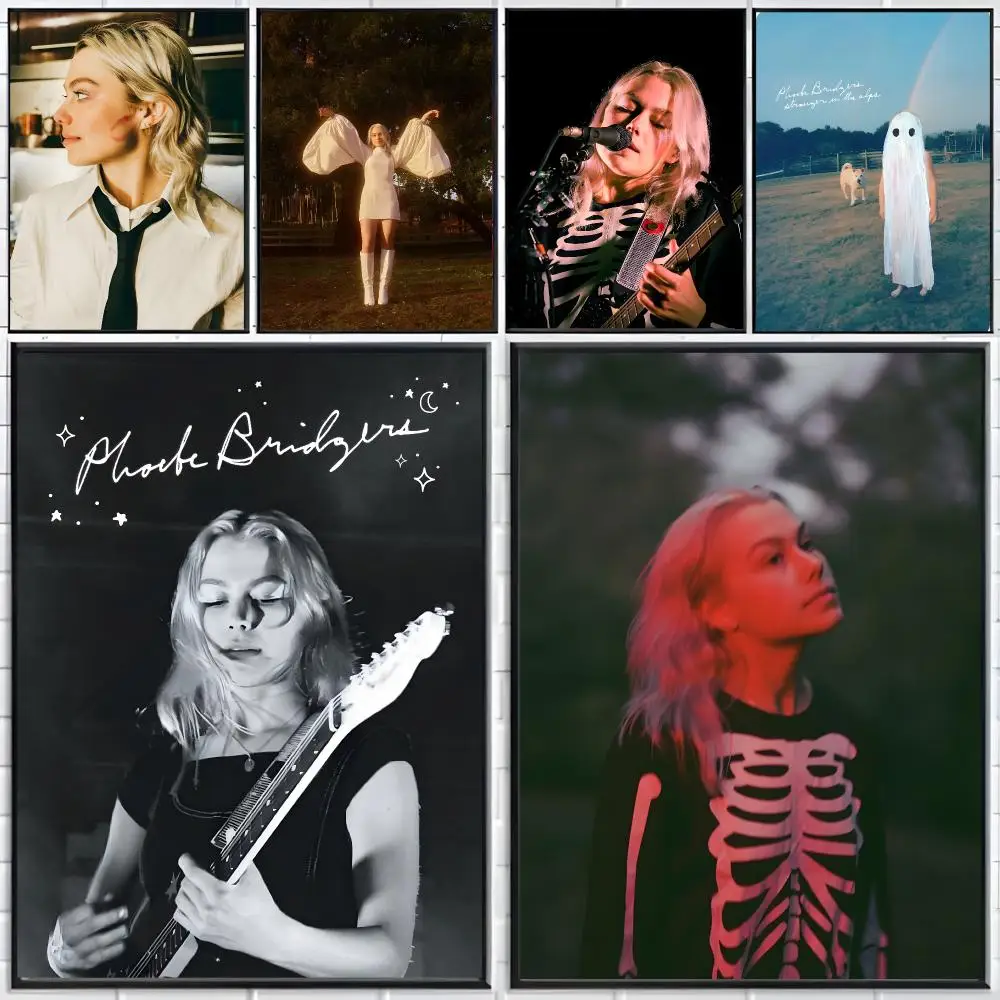 singer music P-Phoebe Bridgers Poster Distinct Home Decor Concepts Chic Indoor Art Pieces