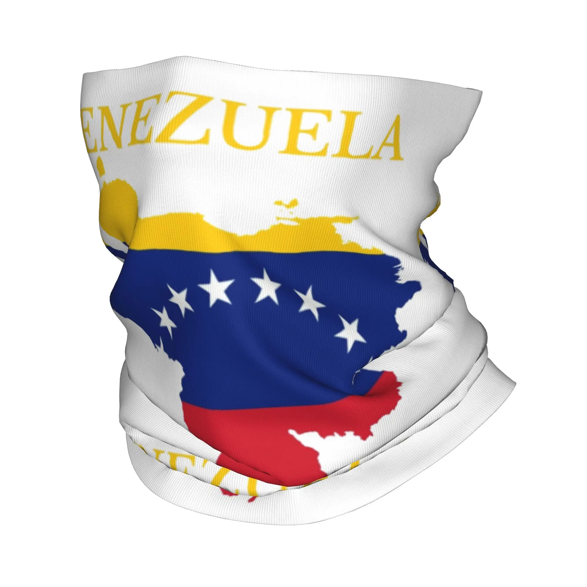 Venezuela Map Flag Venezuelan Bandana Neck Gaiter Printed  Balaclavas Wrap Scarf Cycling Fishing for Men Women Adult Winter