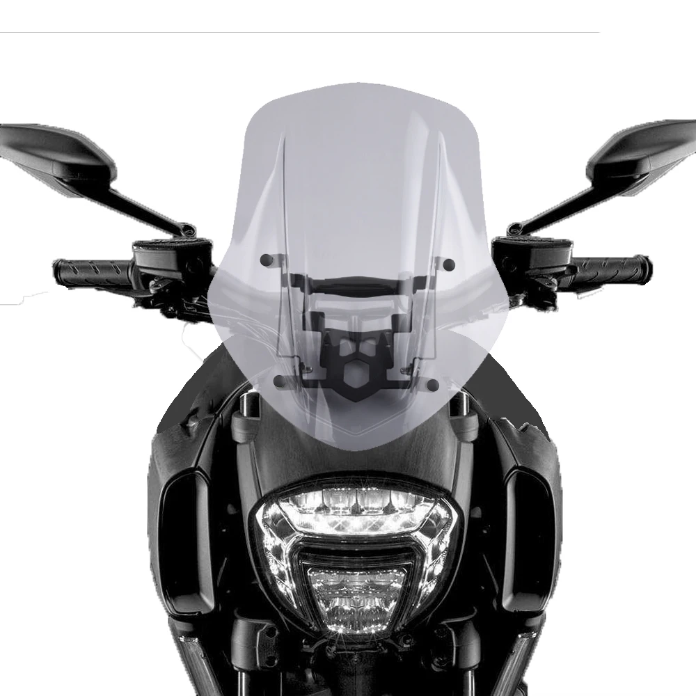 Parabrezza per Ducati Diavel 2014 2015 2016 2017 2018 2019 2020 2021 moto ABS parabrezza parabrezza protezione deflettore