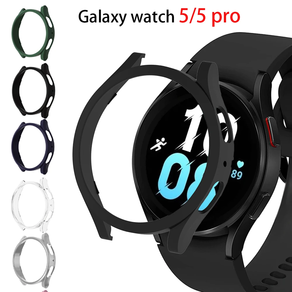 Case for Samsung Galaxy Watch 5 44mm 40mm accessories PC Bumper Cover All-Around Screen Protector case Galaxy watch 5 pro 45mm