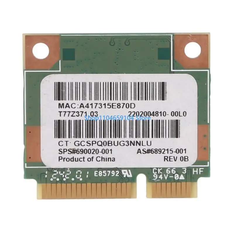 

150 Мбит/с, 2,4 ГГц, RT3290, 802.11B/G/N, беспроводная WLAN, WIFI + BT 3,0, половина мини-карты PCI-E для CQ58