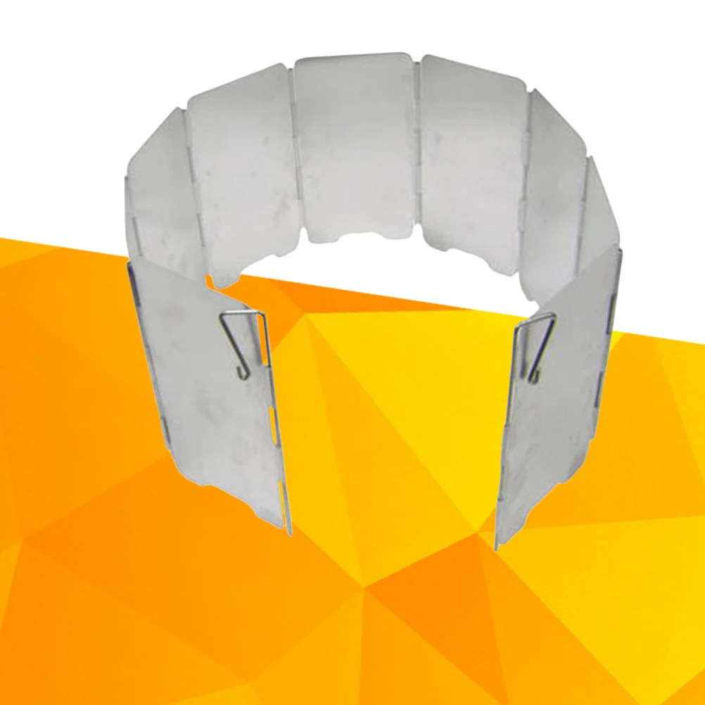 

Aluminum Alloy Windscreen For Camping Stove Foldable Picnic Windshield Fuel Saving Shield Outdoor Stove Accessory Easy Carry