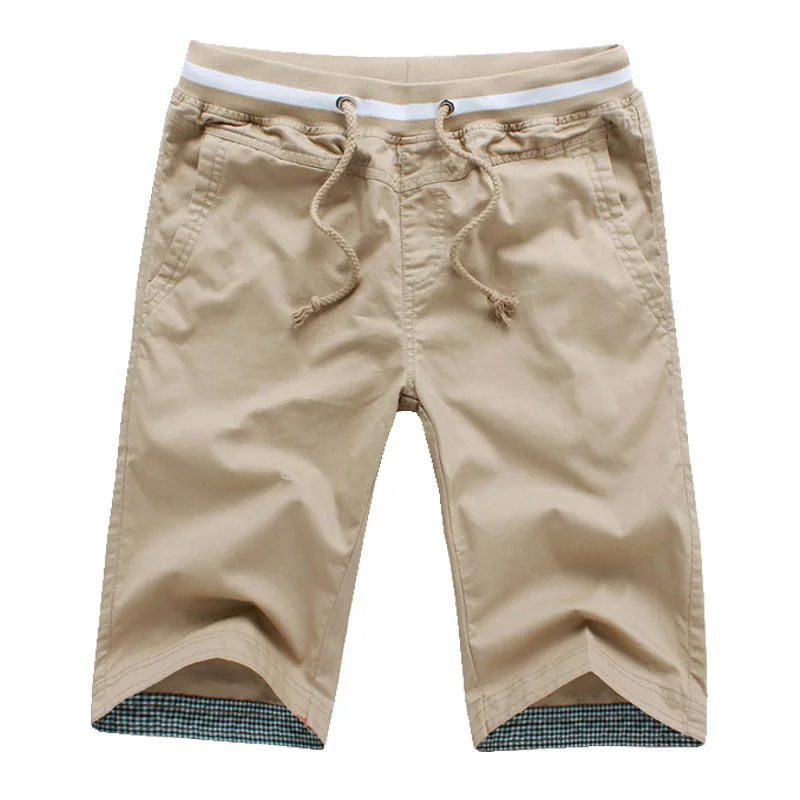 Men's Casual Slim Sports Pants  Color Leisure Five-Button orts orts Tubular Stretch Regular Waist Youth Sle