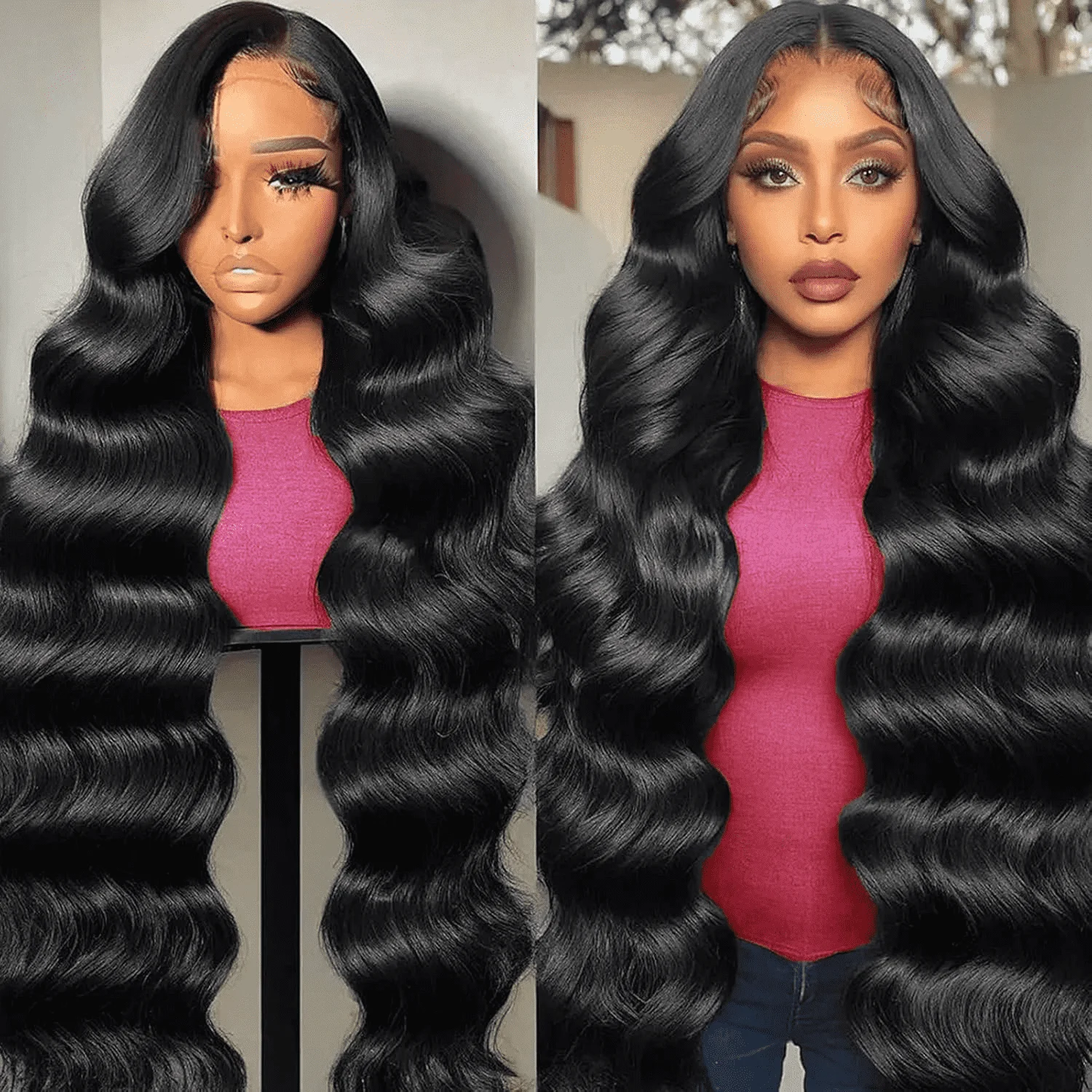 HD Transparent 13x4 13x6 Body Wave Lace Front Wig Human Hair Pre Plucked Brazilian Human Hair Lace Frontal Wigs For Women Remy