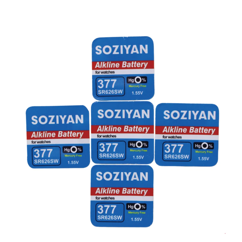 10-100Pcs 1.55V Cell  AG4 377 Button Batteries SR626SW SR626 177 626A LR66 Coin Cell Battery for Watch Toys Clock Remote
