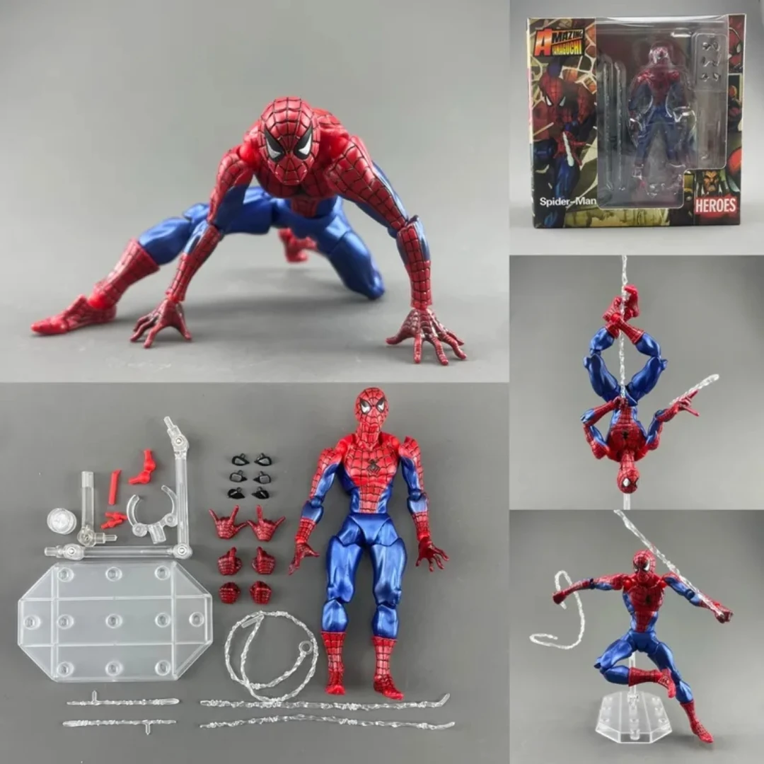 16cm KO Kaiyodo Spider-Man 1.0 Ver Anime Action Figure Marvel Figurine Amazing Yamaguchi Model Statue Ornament Collection Toys - view 3