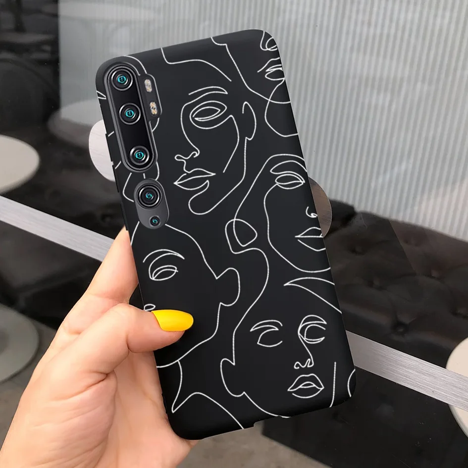 For Xiaomi Mi Note 10 Case Mi Note 10 Pro Funda Cute Cartoon Cow Painted Soft Slim Cover For Xiaomi Mi CC9 Pro MiNote10 Pro Case