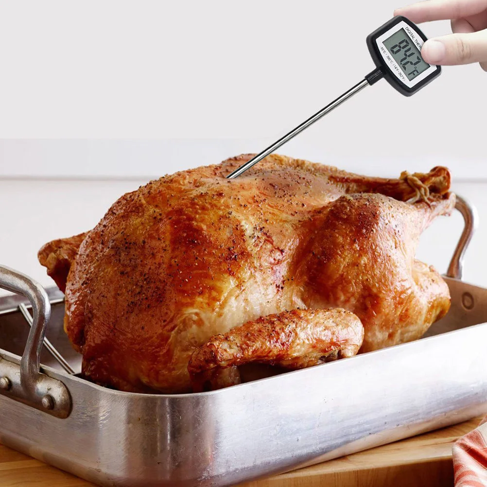 

Thermometer Instant Read Kitchen Barbecue Grill Meat Smoker Celsius Fahrenheit Beef Lamb Pork Chicken Fish