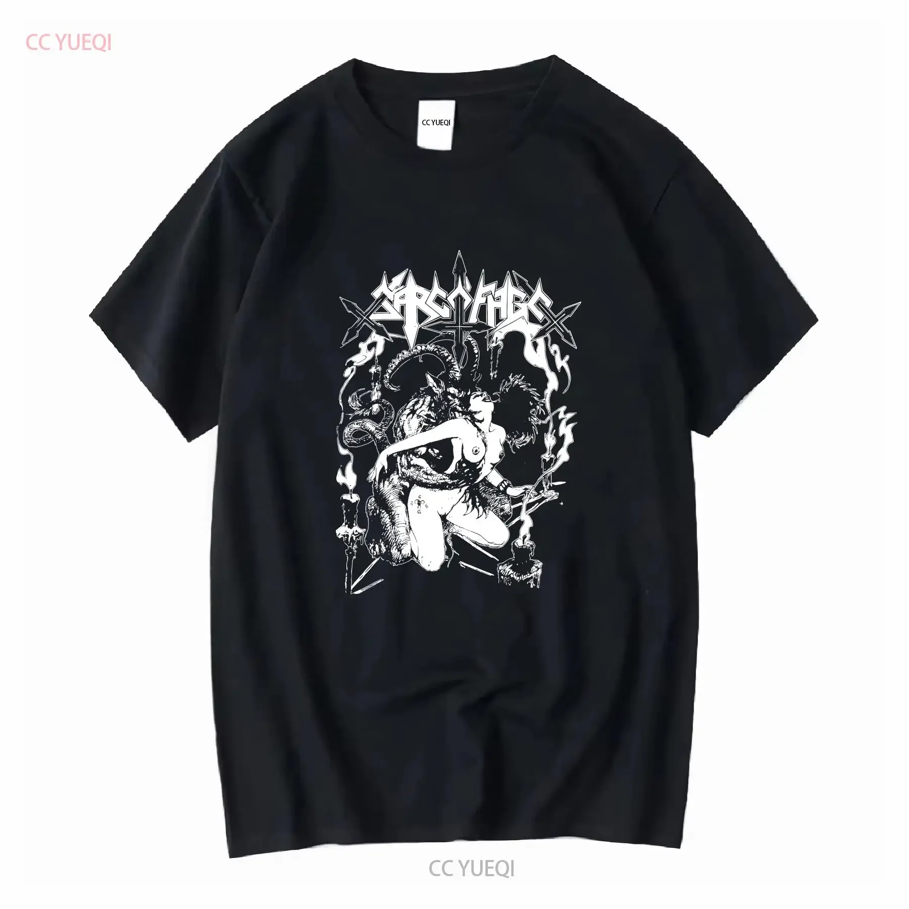 Rare Sarcofago Satanic Lust Cotton Black Men T Shirt S to 5XL Fans PM387 long or short sleeves vintage Washed homme Versatile