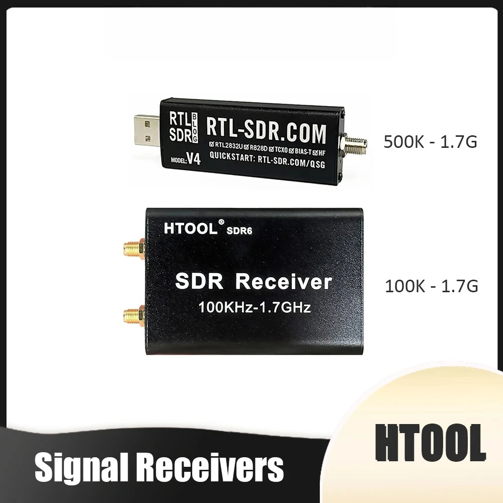Receptor de Sinal SDR V4 V5 RTL2832U, Receptor de Rádio Definido por Software, Receptor de Banda Completa, Rádio de Aviação, Ondas Curtas, Banda Larga