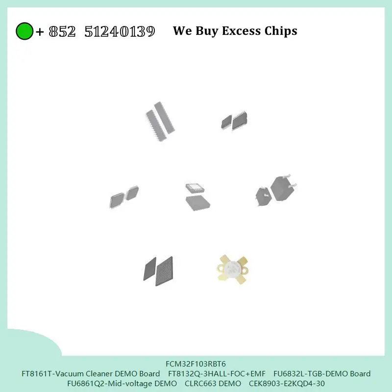 chip chip Integrated circuit chip MCU chip FCM32F103RBT6 FT8161T-Vacuum Cleaner DEMO Board FT8132Q-3HALL-FOC+EMF