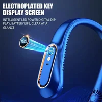 Ventilateur de cou portable USB Lenovo sans pales, silencieux, pour extérieur, idéal pour les personnes paresseuses, avec fonction de refroidissement et de climatisation. 4