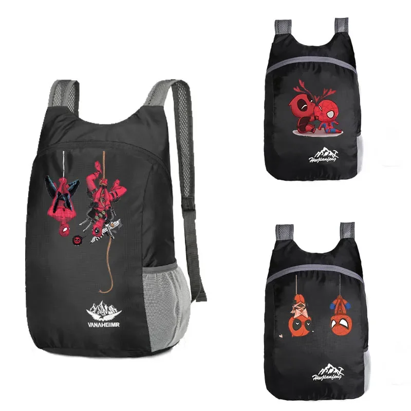 

Cool New Dead-pool Superhero Foldable Travel Backpacks Outdoor Sports Travel Backpack Lightweight Storage Bag Cycling Backpacks