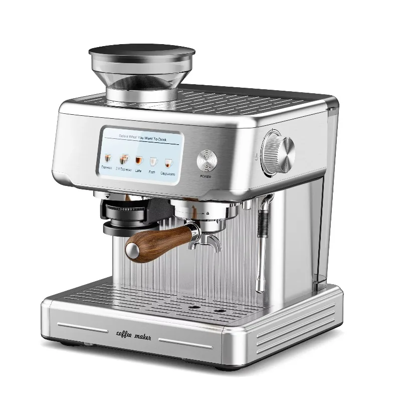Automatic Espresso Coffee Machine Stainless Steel Touch Screen Household & Hotel Use 16-20 Bar Pump Pressure Customizable