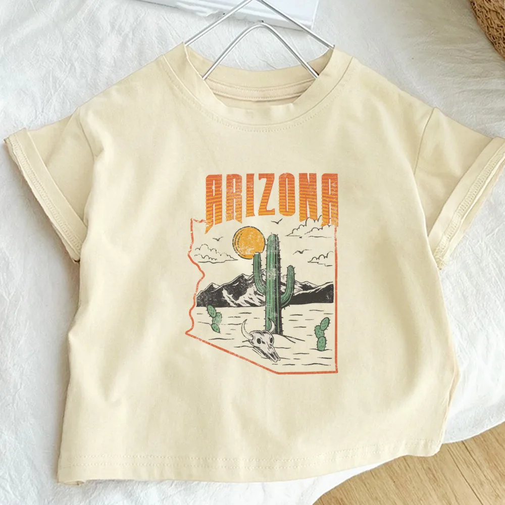 Wilder Than The West Printed Kids Shirt Retro Tee Child T-shirt Child Short Sleeve Shirts Tops Boys Girls Summer Outfit Clothes
