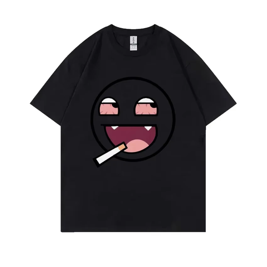 

Футболки с забавными мемами Epic Face Domo Kun, повседневные футболки из 100% хлопка, футболка большого размера для мужчин и женщин, летняя модная футболка с круглым вырезом, высокое качество