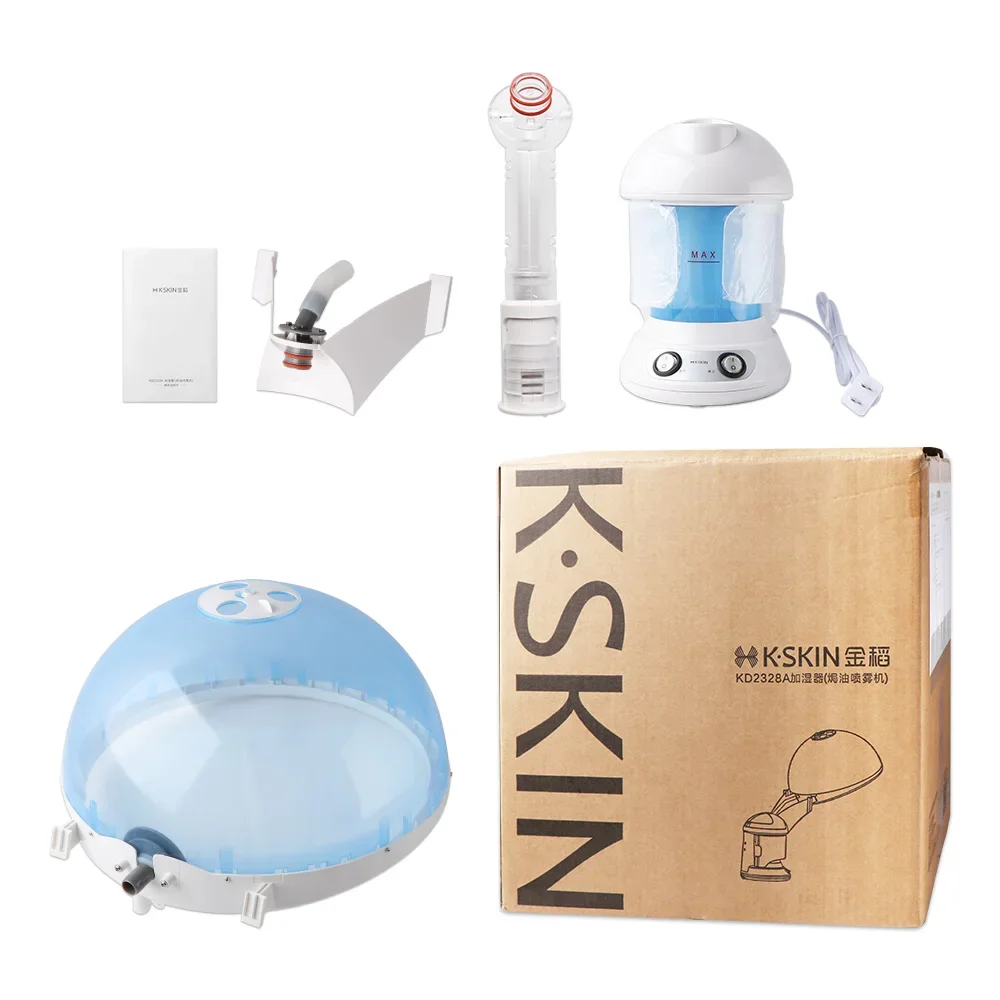 2 In 1 Face Steamer Machine for Hair Facials Skin Care Spa Hot Steamer Moisturizer Humidifier Steaming Device Nano Spray Machine