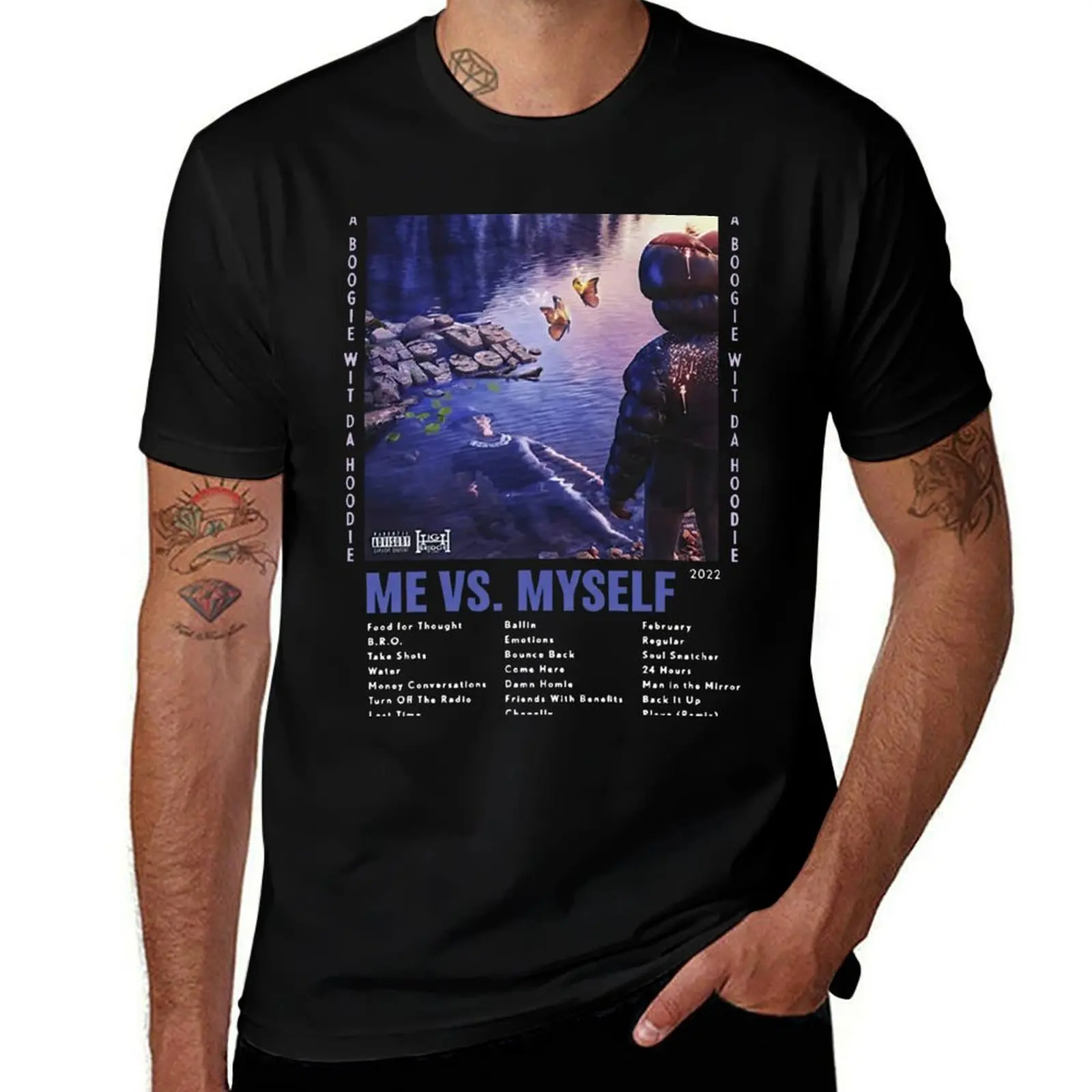 

brand T-Shirt Da Boogie t Myself Wit luxury men cotton A man Me shirt cotton Vs shirt t Album 100% Hoodie