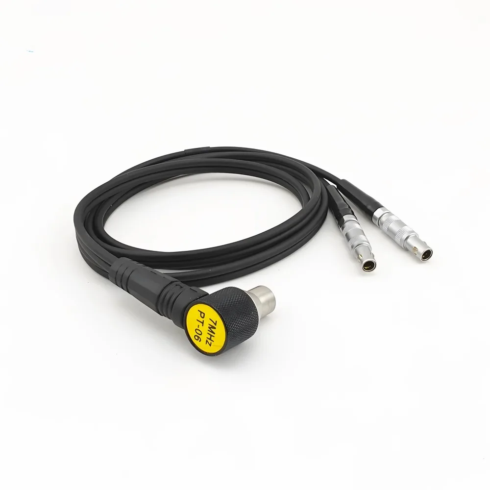 

Ultrasonic Thickness Gauge Probe 7M PT-06 XT-6 7MHZ Diameter 6 7.5P6 Small Tube Thickness Gauge Double Crystal